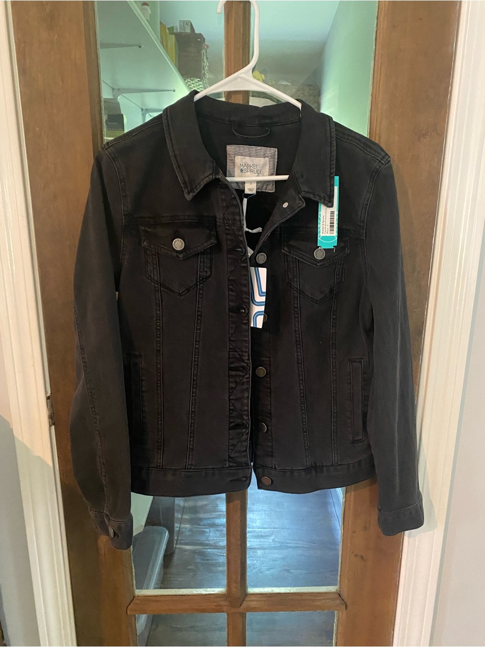 Market & Spruce Black Denim Jacket